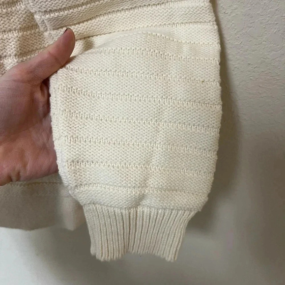 Classic Cream Collared Cardigan Liz Claiborne Cardigan Womens L - Picture 9 of 9